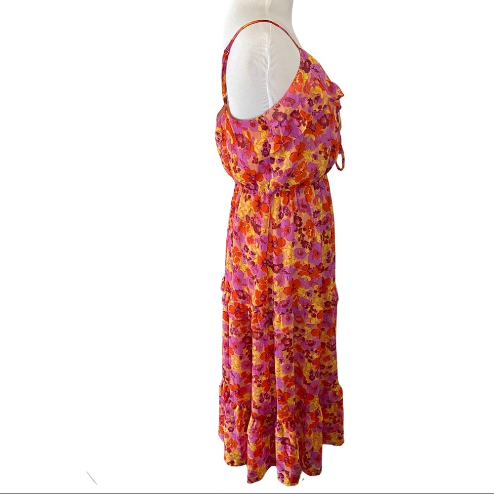 LUSH Ruffle Floral Dress- Medium - Picture 4 of 8